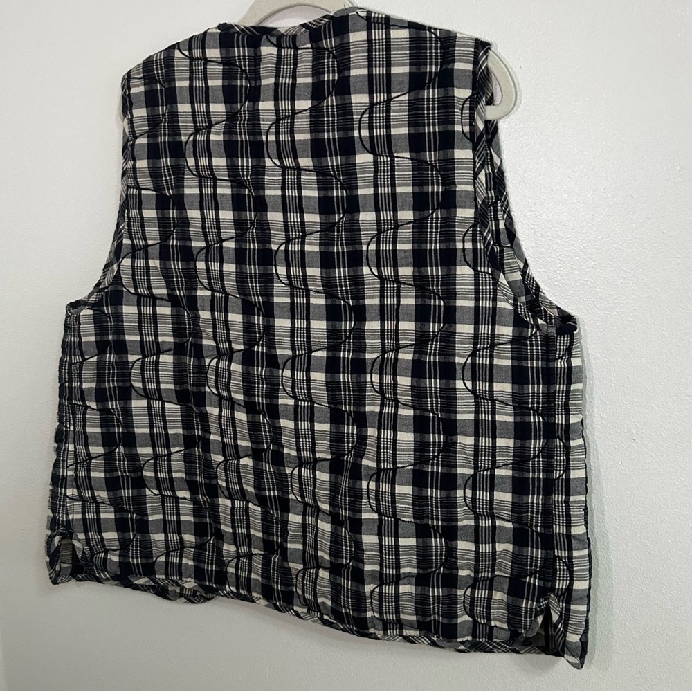 Damson Madder plaid quilted bow vest - Picture 7 of 9